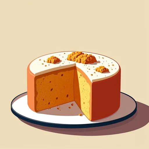Kürbis-Angel-Food-Cake