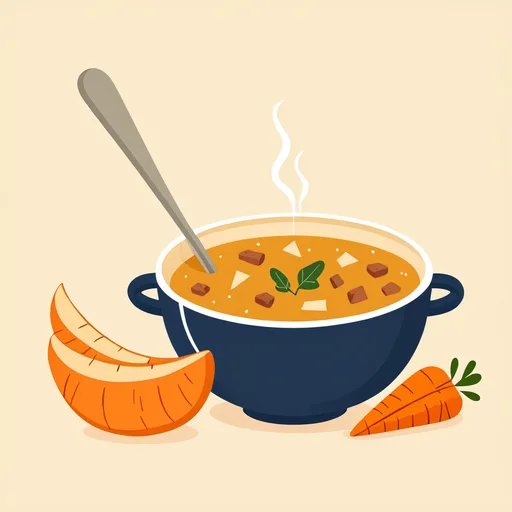 Soupe aux pommes et aux carottes