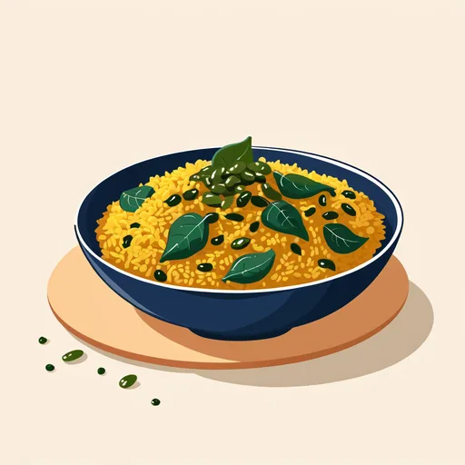 Arroz Integral ao Curry com Sementes de Abóbora, Damascos e Espinafre