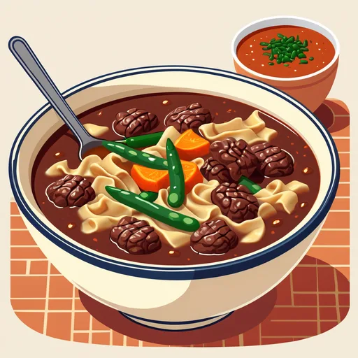 شوربة اللحم والخضار