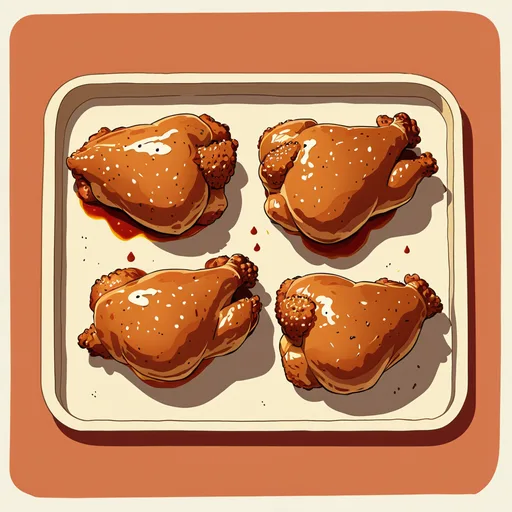 Poulet épicé au four
