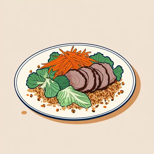 烤羊肉沙拉