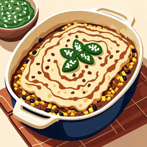 焗烤辣味卷饼