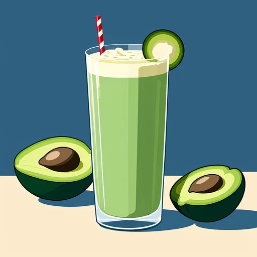 Batido de aguacate y melón para el desayuno