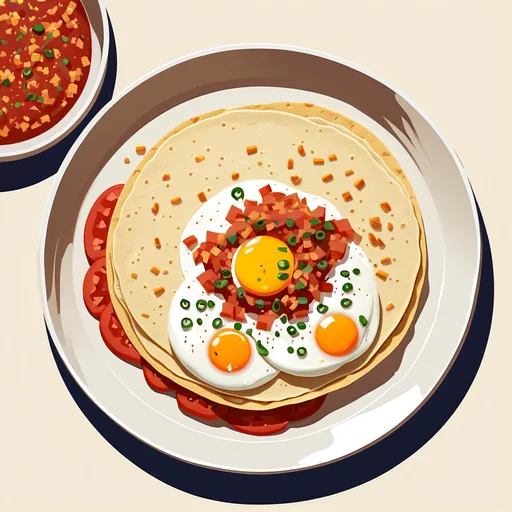 Huevos Rancheros mit frischer Salsa