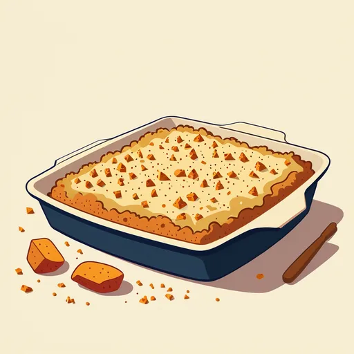 Запеканка със сладки картофи и ябълки