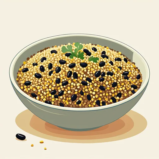 Ensaladang Black Bean at Couscous