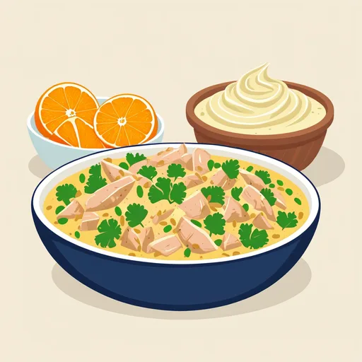 Hähnchensalat mit Curry