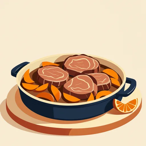 Chuletas de cerdo a la naranja