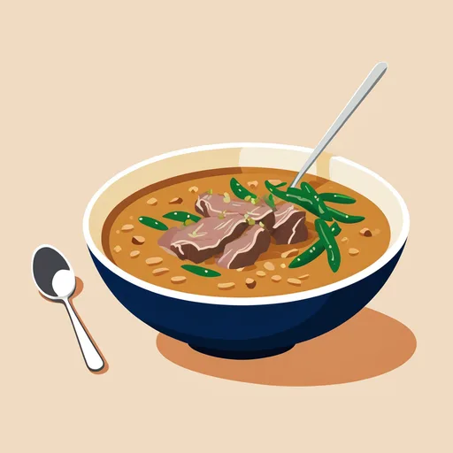 Shorba (Lamm-Erdnuss-Suppe)