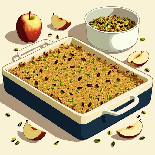 Apfel-Pistazien-Crisp