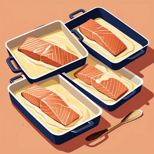 Scharfer Fisch aus dem Ofen