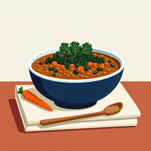Sup Lentil Sayuran Crock Pot