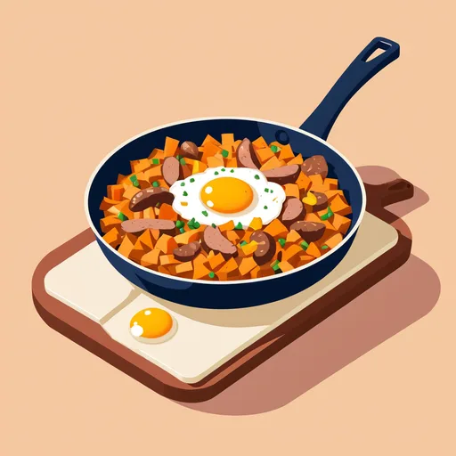 Tumis Ubi Jalar dengan Telur
