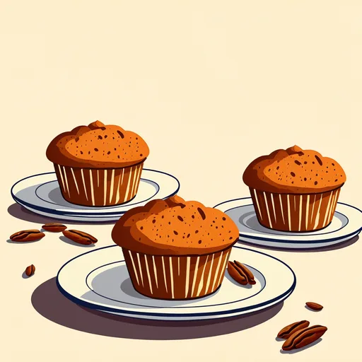 Zimt-Zucker-Kürbis-Pekannuss-Muffins