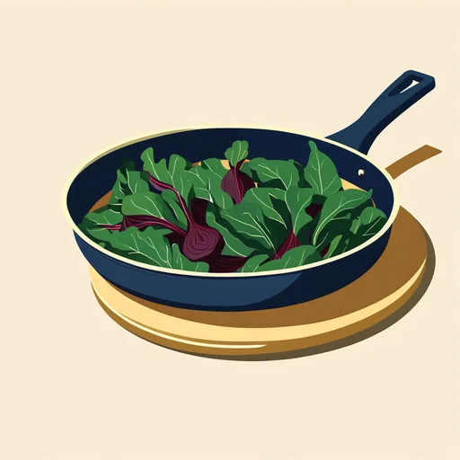 Tumis Daun Bit
