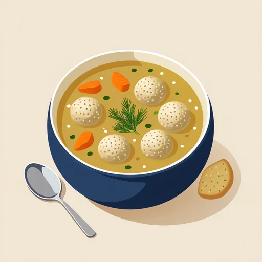 채식 마초볼 수프
