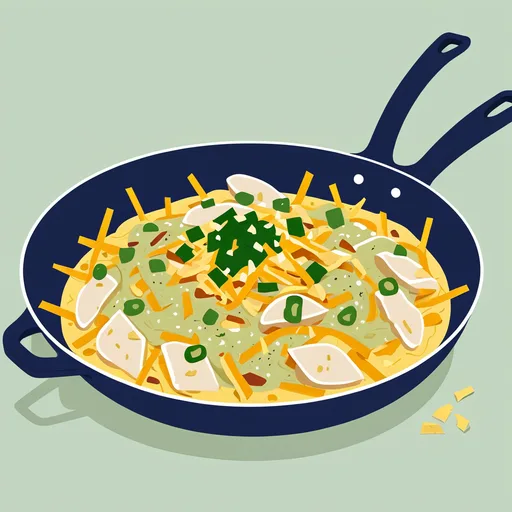 Pfannen-Enchiladas mit Hähnchen und grünen Chilis