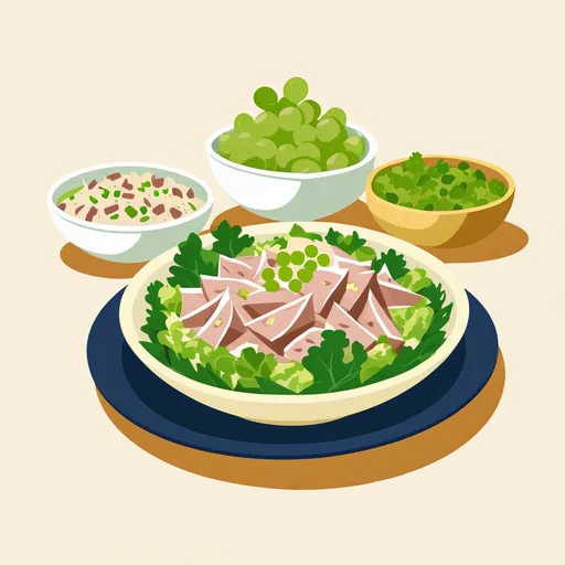 Tonijnsalade met druiven