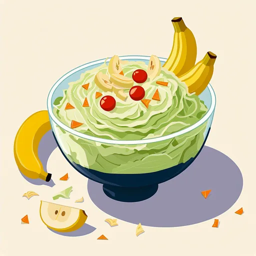 Ensalada de col con frutas