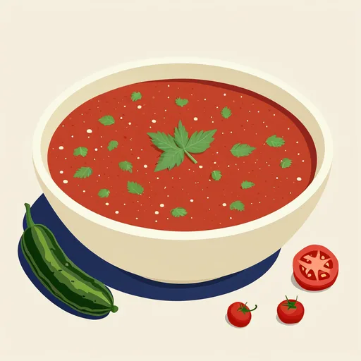 Gazpacho van de boerenmarkt