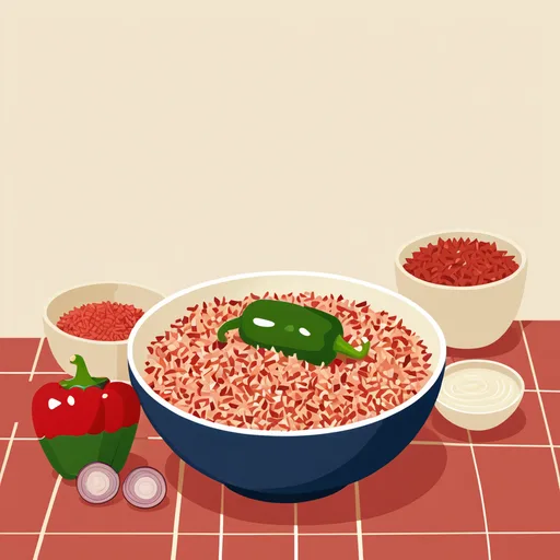 أرز بالخضار والطماطم