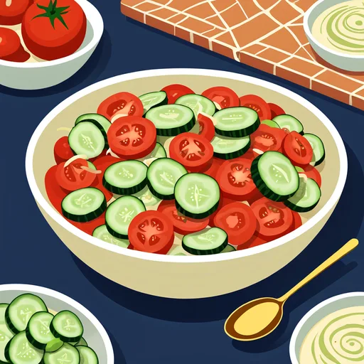 Salad tomat dan mentimun