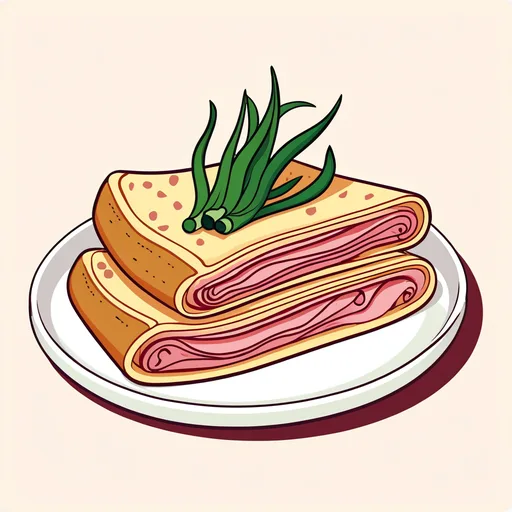 Frühlingszwiebel-Omelett