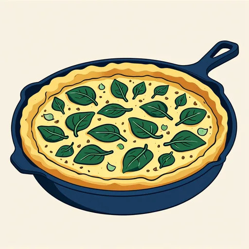 Frittata de Espinacas Francesa