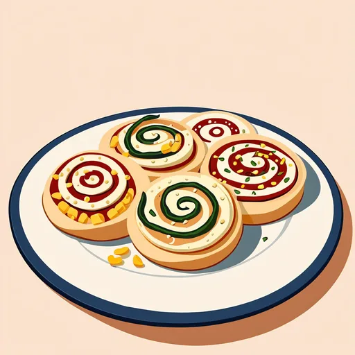 Gemüse-Wraps (Vegetable Pinwheels)