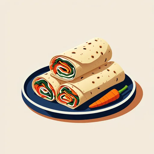 Knusprige Gemüse-Wraps