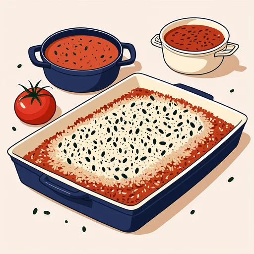Casserole de haricots verts et riz