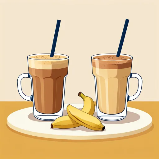 Vitamina de Banana com Pasta de Amendoim