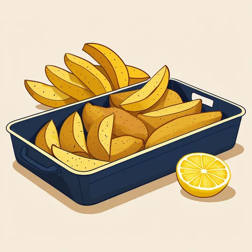 بطاطس بالليمون