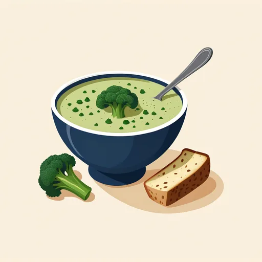 شوربة البروكلي بالكريمة