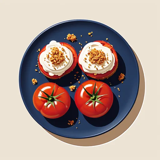 Gegrilde Tomaten met Kaas