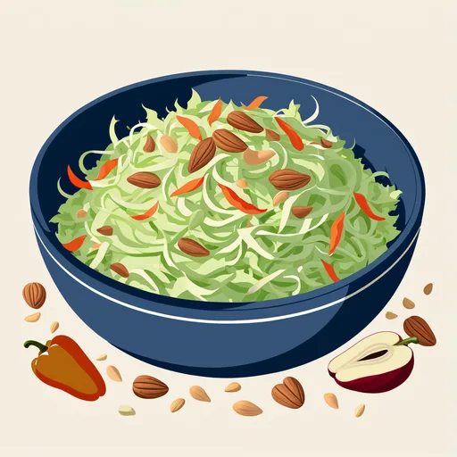 Paprika en appelkoolsalade