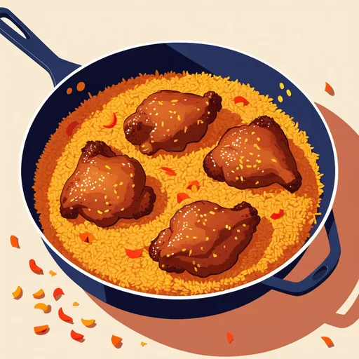 아로스 콘 폴로 닭고기 볶음밥