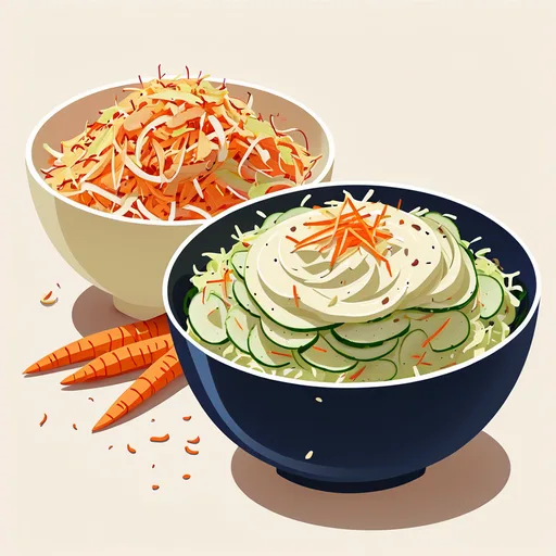 Salade de courgettes façon coleslaw