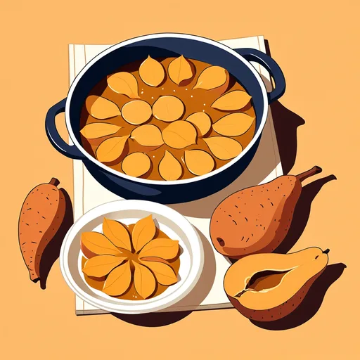Manzanas y Batatas Horneadas