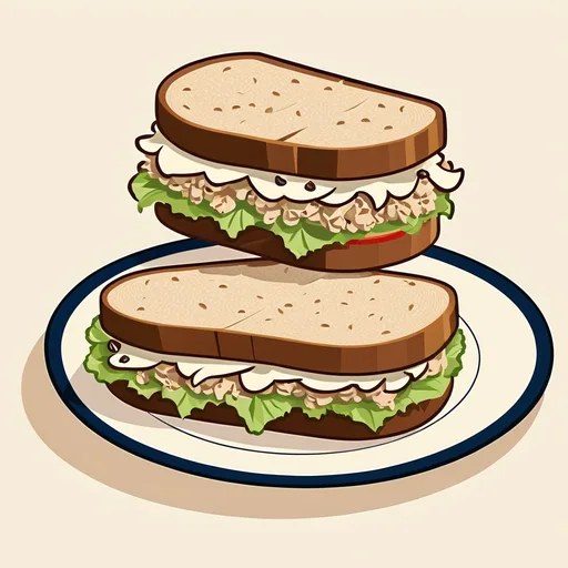 Hähnchen-Apfel-Salat-Sandwich