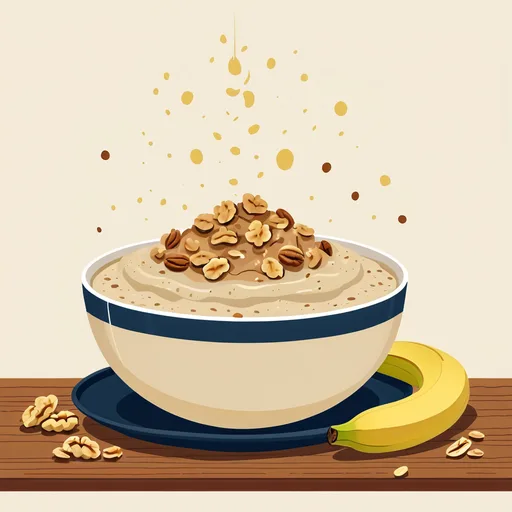 Oatmeal Pisang Kenari