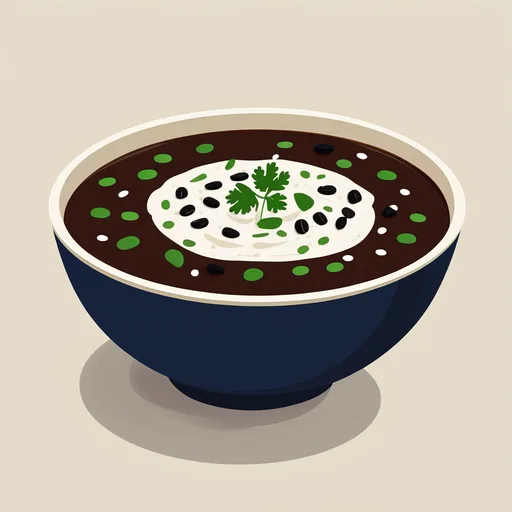 Einfache und gesunde Schwarze-Bohnen-Suppe