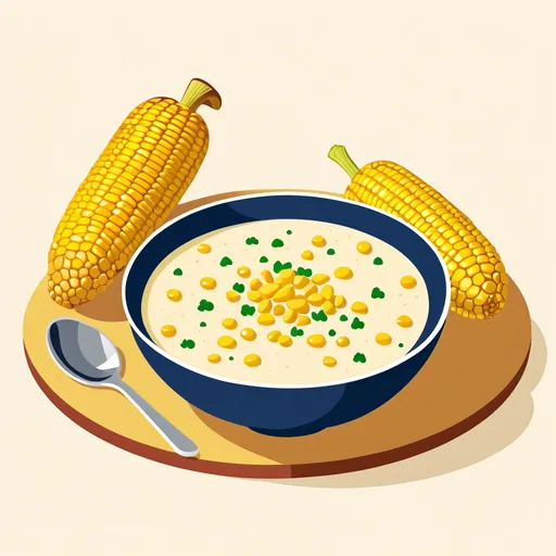 Mikrowellen-Kartoffel-Mais-Suppe
